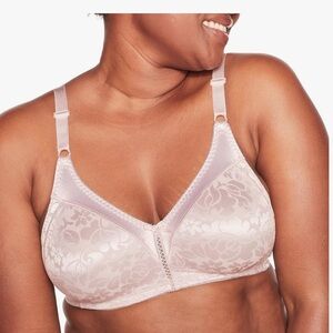 Bali Women's Double-Support Spa Closure Wire-Free Bra - Pink 42D